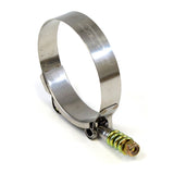 HPS Stainless Steel Spring Loaded T-Bolt Clamp Size 100 for 3.75" ID hose - Effective Size: 4"-4.33"