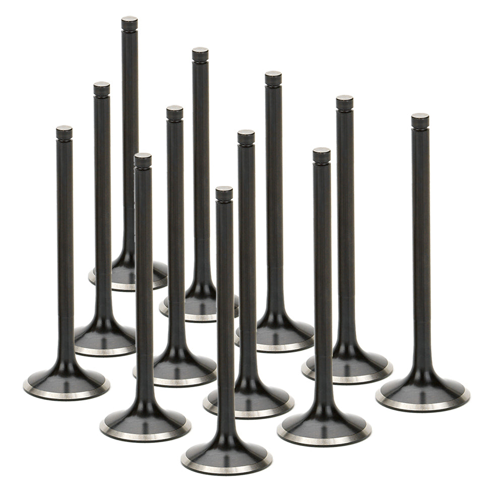 Stainless Steel Black Nitride Exhaust Valves  for a Nissan / TB48 - Oversize +1.5mm | Supertech Performance Engine Valves