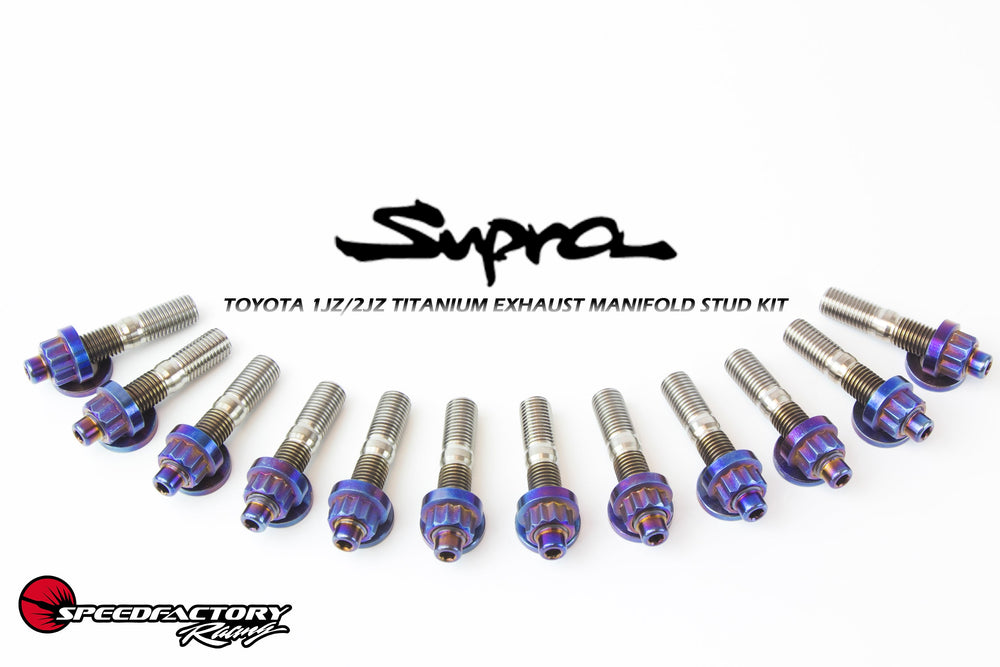 SpeedFactory Racing Toyota 1JZ/2JZ Exhaust Manifold Titanium Stud Kit