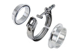 HPS Stainless Steel 5 inch V Band Clamp Kit Aluminum Flanges NBR O-Ring Quick Release