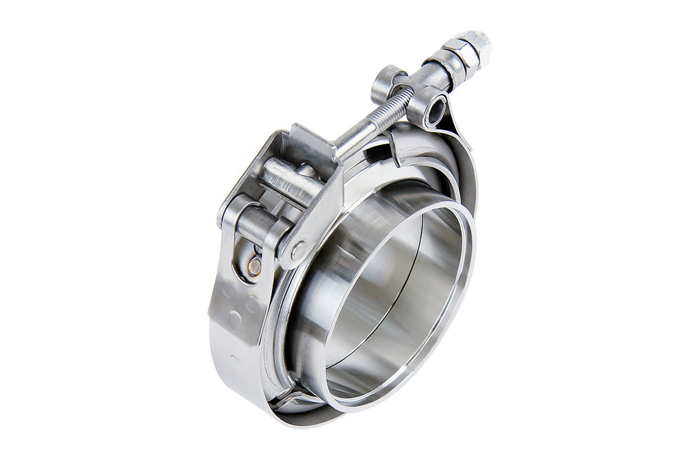 HPS Stainless Steel 2 inch V Band Clamp Kit Stainless Steel Flanges Quick Release