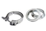 HPS Stainless Steel 6" V Band Clamp Kit, Stainless Steel Flanges, Quick Release