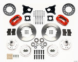 Wilwood Forged Dynalite Front Kit 11.00in Red AMC 71-76 OE Disc w/o Bendix Brakes