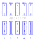 King Engine Bearings Hyundai G4KF Main Bearing Set - Size +0.25mm