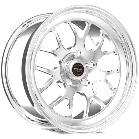 Weld S77 17x11 / 5x115 BP / 6.2in. BS Polished Wheel (High Pad) - Polished Single Beadlock