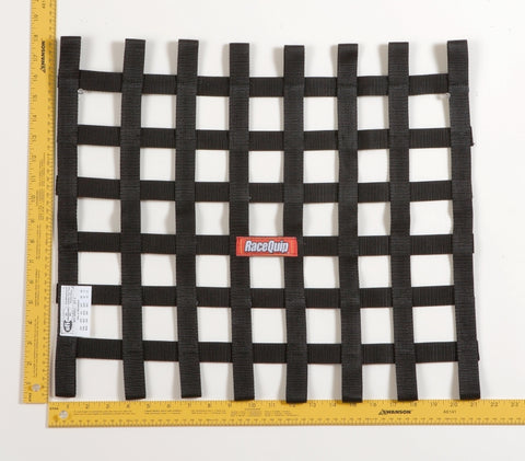 RaceQuip Black 18 X 21 SFI Ribbon Net