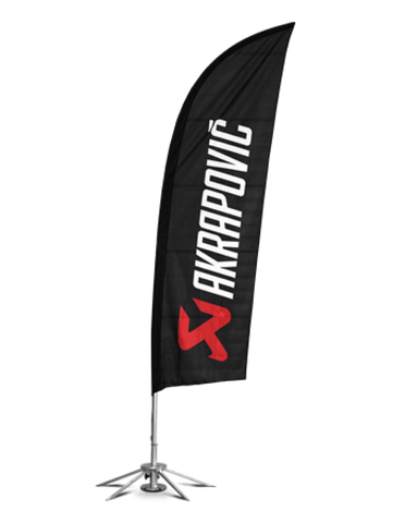 Akrapovic Self-standing flag set with tent flag kit