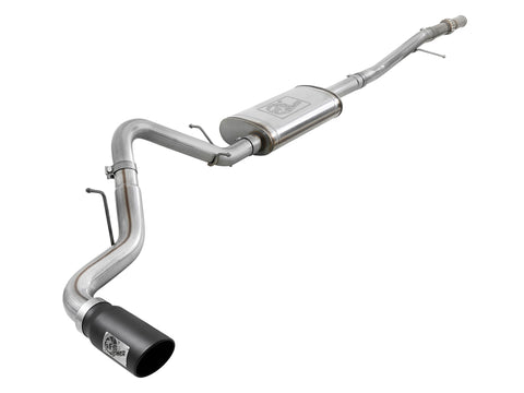 aFe Apollo GT Series 2019 GM Silverado/Sierra 1500 4.3L/5.3L 409 SS CatBack Exhaust System w/Blk Tip