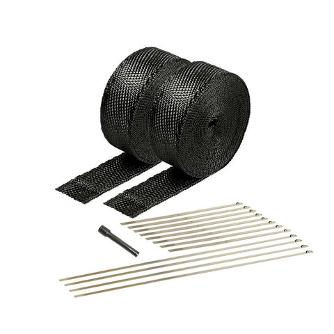 Exhaust & Pipe Wrap Kit, Black Titanium