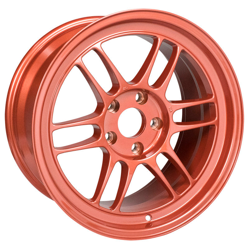 Enkei RPF1 17x9 5x114.3 22mm Offset 73mm Bore Orange Wheel