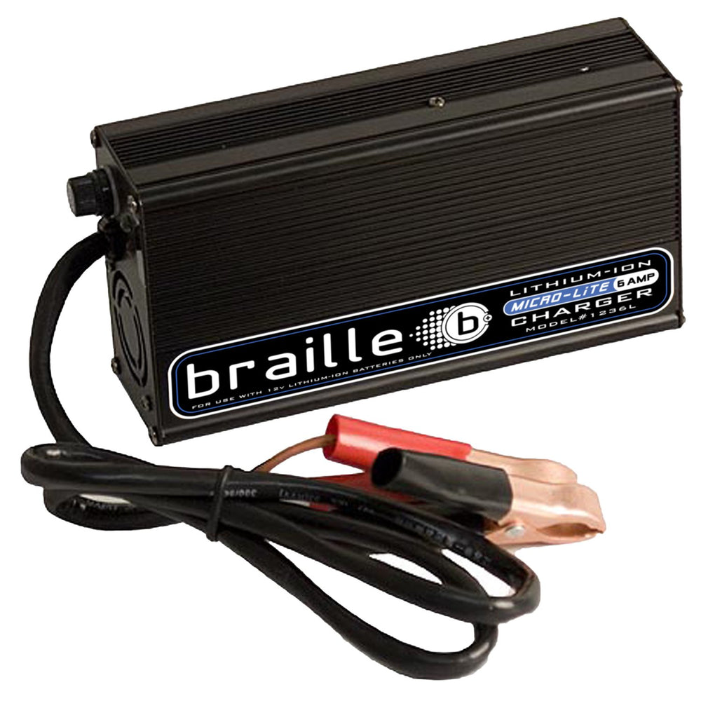 1236L - Braille 12 volt 6 amp lithium charger