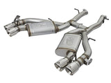 aFe MACHForce XP 3in 304 SS Axle-Back Dual Exhaust (NPP) w/ Polished Tips 16-17 Camro SS V8-6.2L