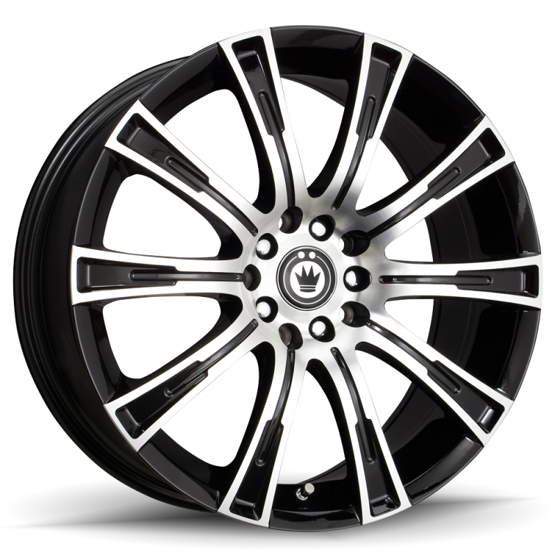 Konig Crown 17x7.5 5x112/120 ET35 Black Machine Face