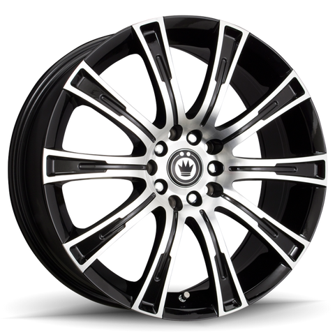 Konig Crown 17x7.5 5x105/114.3 ET40 Black Machine Face