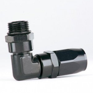 AN-8 Male O-ring Boss to 90 degree Hose End.