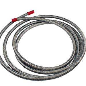 Hose, Fuel, Stainless Steel Braided, AN-06 x 12'.