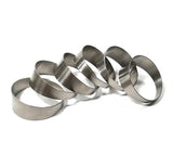 Titanium Pie Cut - Loose Radius - 1mm/.039" - 6 Pack (90° Total)