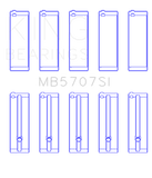 King Engine Bearings Hyundai G4KE / G4KC (Size +25) Main Bearings (Set of 5)