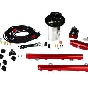 System, 10-13 Mustang GT, 18695 Elim, 14130 5.0L 4V Rails, 16307 Wire Kit & Misc. Fittings.