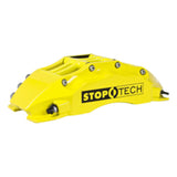 StopTech 06-09 Chevy Corvette Front BBK w/ Yellow ST-60 Calipers Slotted 355x32mm Rotors SS Lines