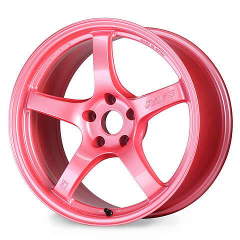 Gram Lights 57CR 17x9.0 +12 5x114.3 Sakura Pink Wheel (Special Order No Cancel)