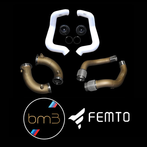 BMW M5 | M8 (F90/F91/F92/F93) Primary and Secondary Downpipes, Intakes, Filters, and Bootmod 3 | FEMTO Package