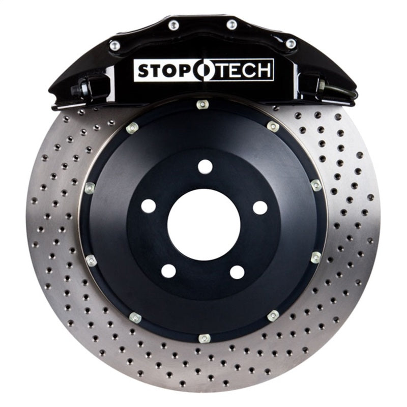 StopTech 05-10 Porsche 911 Carrera S (997) Front BBK ST-60 Caliper Blk / 2pc Drilled 380x32mm Rotor