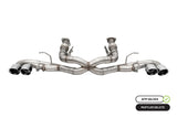 Corsa 20-25 Corvette C8 3in Xtreme Cat-Back Exhaust 4.5in Pol Quad Tips - Integrates stock AFM Valve