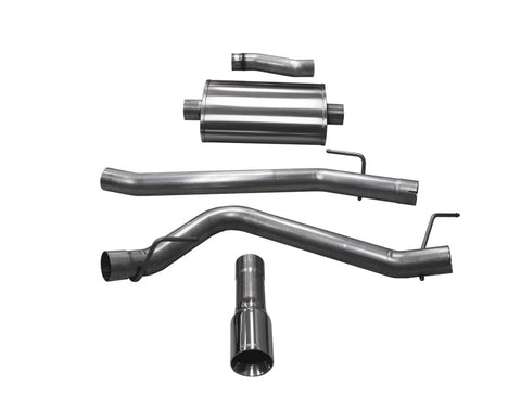 Corsa 2020-2025 Jeep Gladiator JT 3.6L Single Side Exit Cat-Back Exhaust w/ Single 4in Polished Tip
