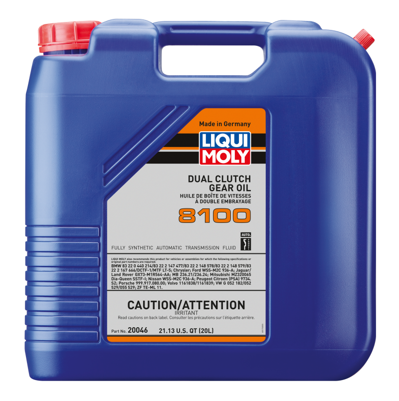 liqui moly gear oil LIQUI MOLY 20L Dual Clutch Transmission Oil 8100
