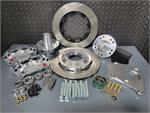 4 Piston Pro Street Front Dimpled, Slotted, Brake Kit 71-77 Vega, 75-80 Monza