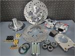 2 Piston Medium Duty Front Drag Race Kit 79-93 Mustang 5 LUG