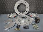 1 Piston Spindle Mount Front Drag Race Brake Kit For Anglia Spindle