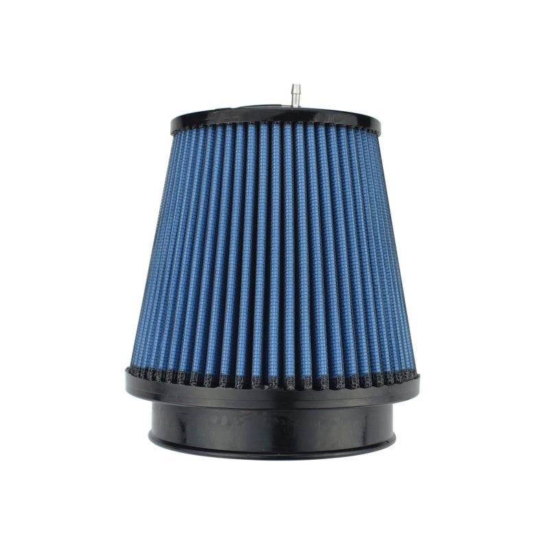 Injen NanoWeb Dry Air Filter 4.0 Flange w/ShurLok / 5.63 Base OD /6.0 Tall /4.0 Top w/Barb Fitting