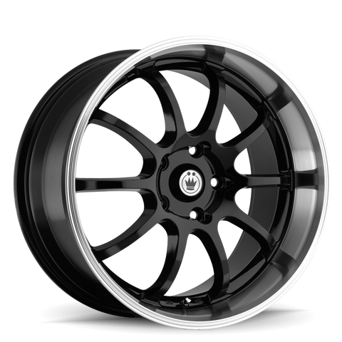 Konig Lightning 16x7 10x100/114.3 ET40 Black/Machine Lip