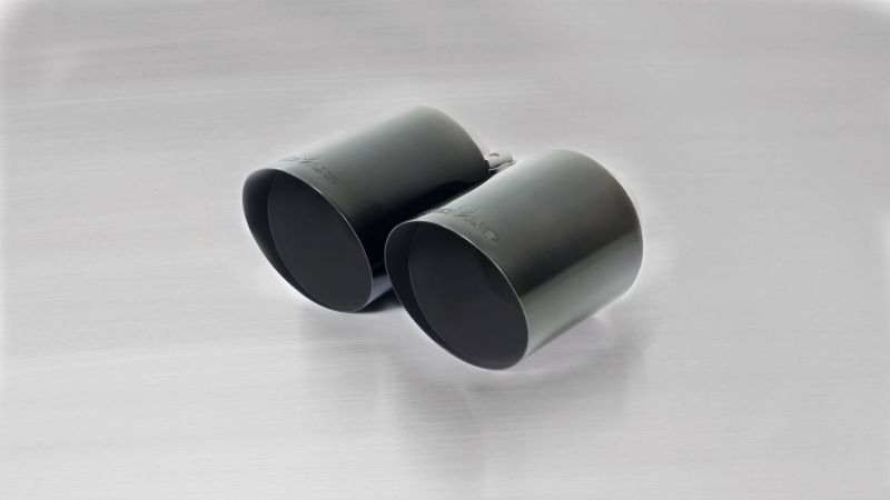 Remus 2012 Ford Focus ST 2.0L Ecoboost 115mm Angled Stamped Black Chrome Tail Pipe Set