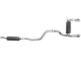 aFe Rebel Series 2.5in 304 SS Cat-Back Exhaust w/ Polished Tips 2018+ Jeep Wrangler (JL) V6 3.6L