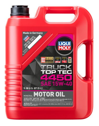 LIQUI MOLY 5L Top Tec Truck 4450 Motor Oil SAE 15W40