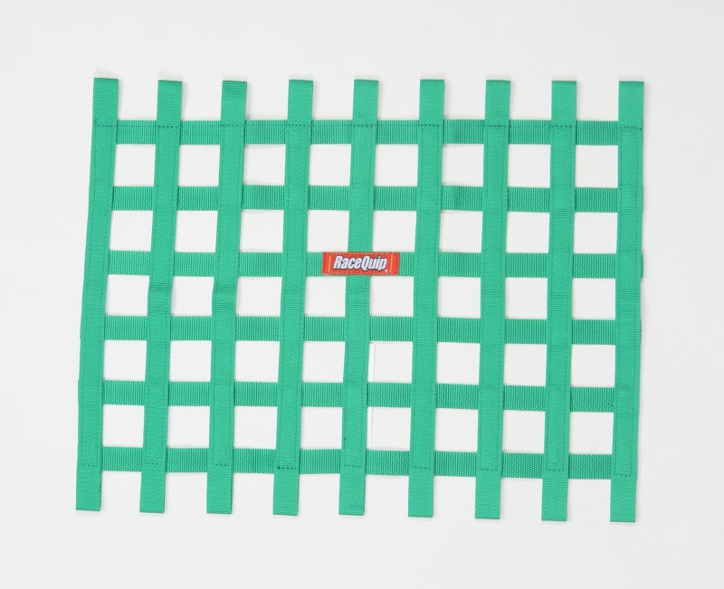 RaceQuip Green Ribbon Window Net