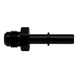 DeatschWerks 6AN Male Flare to 5/16in Male EFI Quick Connect Adapter - Anodized Matte Black