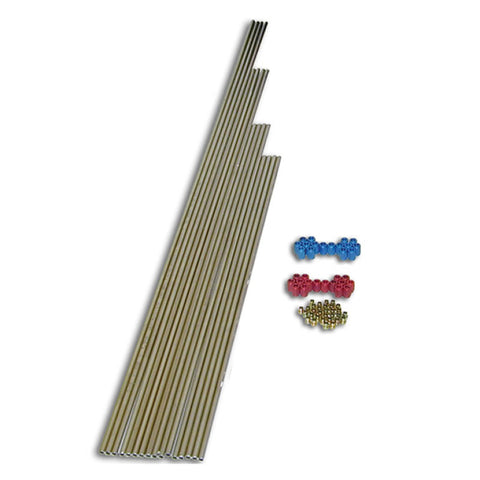 Nitrous Express 6 Cyl Tubing Kit (3 - 14in / 3 - 16in / 3 - 20in / 3 - 24in Tubing Incl B-Nuts)