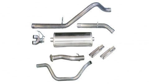 Corsa 2007-2009 Chevrolet Silverado Crew Cab/Short Bed 1500 6.2L V8 Polished Sport Cat-Back Exhaust