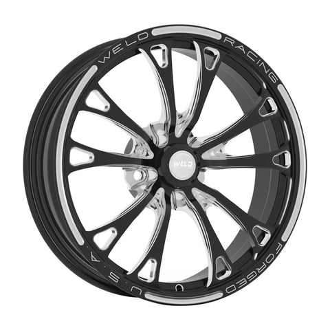 Weld V-Series 2.0 1-Piece 18x6 / 5x4.5 BP / 3.2in. BS Black Wheel - Non-Beadlock