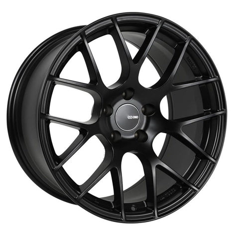 Enkei Raijin 18x8 40mm Offset 5x114.3 Bolt Pattern 72.6 Bore Diameter Matte Black Wheel