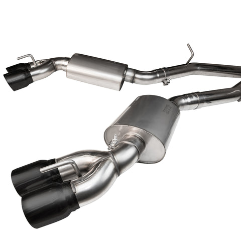 Kooks 16-20 Cadillac CTS-V 6.2L LT4 3in 304SS GREEN Catted Header-Back Exhaust w/Black Tips
