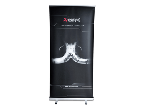 Akrapovic Pull Up Banner MC and Car