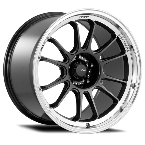 Konig Hypergram 16x8 4x100 ET38 Metallic Carbon w/ Machined Lip