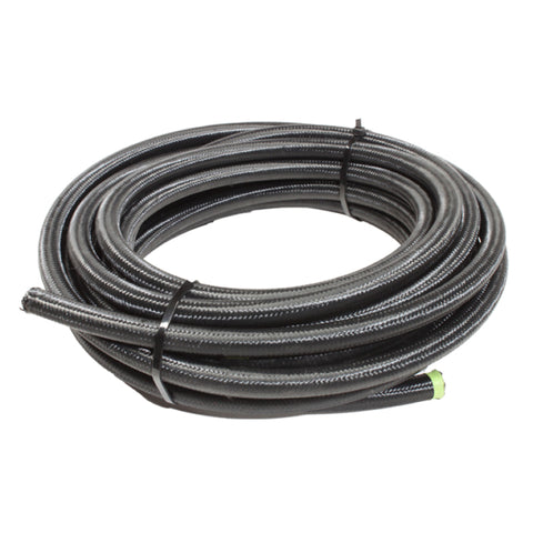 Snow 6AN Braided Stainless PTFE Hose - 30ft (Black)