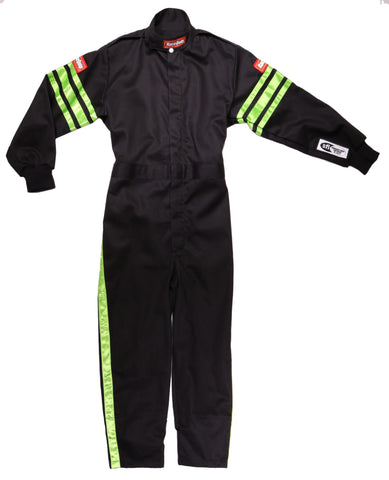 RaceQuip Green Trim SFI-1 JR. Suit - KLarge