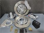 4 Piston Pro Street Front Dimpled, Slotted, Brake Kit 79-93 Mustang 4 LUG